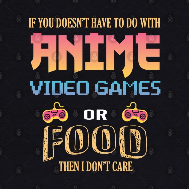 If It Doesn't Have To Do With Anime Video Games Or Food by DonVector